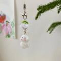 Adorable Flocking Rabbit Phone Accessory Soft and Comfortable Phone Charm Adds Unique Style for Female Users. 