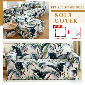 Full package multifunctional sofa cover 1/2/3/4 seat ordinary/L type elastic sofa cover multi color solid color combination sofa cover universal sofa towel