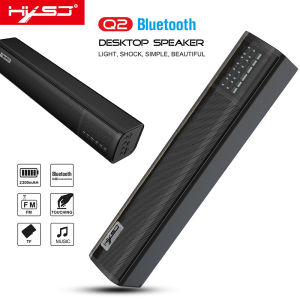 HXSJ Q2 Speaker 10W with Mic Bluetooth 5.0 Audio Desktop speaker mic usb microphone FM Support USB AUX-IN for Computer Laptop With Built-in 220mAh Rechargeable Batery Support TF Card Audio Playback
