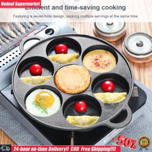 [Vodool]7 หลุม Nonstick Takoyaki Grill Pan ลึกขยายเหล็กหล่อ Takoyaki Maker สำหรับร้านอาหารโรงแรมห้องครัวใช้