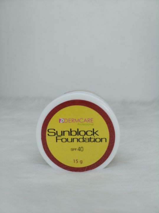 DERMCARE SUNBLOCK FOUNDATION SPF 40 | Lazada PH