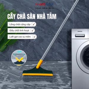 Cây Chà Sàn Nhà Tắm Đa Năng 2 Trong 1 Chổi Cọ Sàn Gạt Nước Phòng Tắm Nhà Vệ Sinh Lau Kính Tiện Dụng