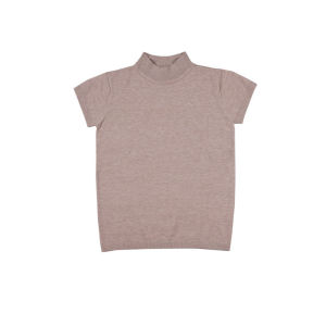 Greenlight Turtle Neck Rajut Wanita Lengan Pendek Atasan Rib Rayon Reena HP-C010125