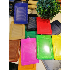 Personalized leather ID holder