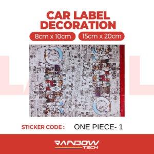 RBTECH (ANIME)Label Personalized Car Decorative Creative Exterior Waterproof Label Sticker Toy Tag one piece demonslayer