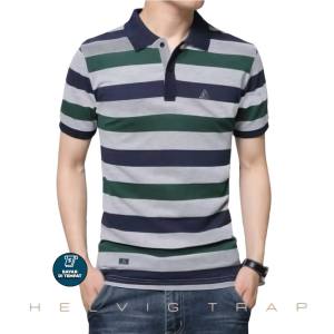 Helvig Trap Kaos Polo Pria Kaos Kerah Pria Terbaru Polo Shirt Pria Baju Kerahpria Mustard Kaos Polo Pria Lengan Pendek Polo Shirt Kaos Kerah Premium Salur Abu Hijau
