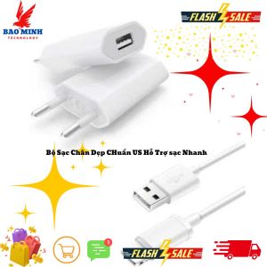 Bộ Sạc Chân Dẹp cho IP 6/6s/7/7p/8/8p/X/XR/XS/XSM