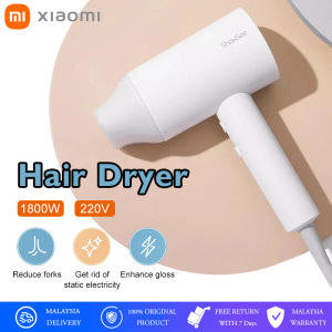 Xiaomi Hair Blower Dryer Salon A1-W 1800W Negative Ion Hair Dryer ShowSee Quick Drying Professional Powerful Pengering Rambut Diffuser Blower Anion Hair Care 吹风机
