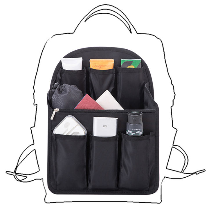 backpack liner bag travel organizer insert multifunctional travel bag for | Portable Document & Passport Holder with Multiple Pockets it features multiple pockets and compartments to securely store passports Travel Organizer Insert for Backpack