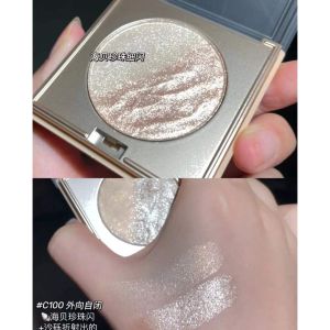 2 in 1 Eye Shadow Plate Natural Glitter Powder High Gloss Eye Shadow Powder Blusher Integrated Plate