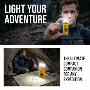 MOQIA LED Light Emergency Saline Water Lamp Water-Resistant Small Size Water-Activated Lamp Outdoor Lamp No Charging Required Salt Water Lamp Disaster Relief
