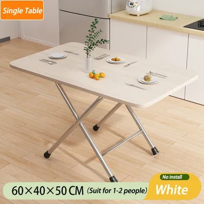 Foldable Table Portable Dining Table for Kitchen Multi-Purpose Outdoor Picnic Simple Table Study Table for Household Save Space