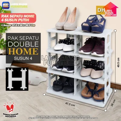 Rak Sepatu Plastik Club Home Club DHM Rak Sepatu Plastik Minimalis