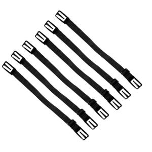 6 Pieces Nonslip Bra Strap Holders Elastic Adjustable Strap Clips for Reliable Support In Daily Wear or Sports Activity