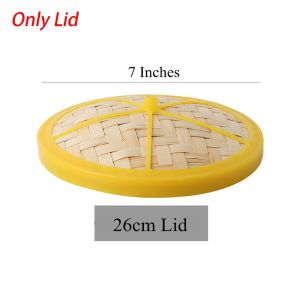 Q-1151 STORE 1Pcs 3.5-8 inch Bamboo Steamer Handmade Multi-function Kitchen Cookware With Lid Steamer Basket Chinese Food Making