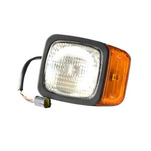 2Pcs Halogen Forklift Headlights 12V Loader Excavator Work Light Tractor Turn Signal Lamp
