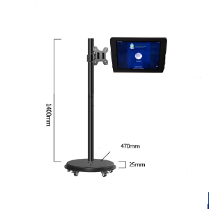 sg stock Monitor small TV stand SPEEDSMOUNT touchscreen floor stand 360 rotate tilt up to 32inch