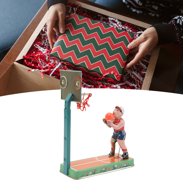 Wind Up Toy Retro Clockwork Toy Compact Basketball Player for Surprise ...