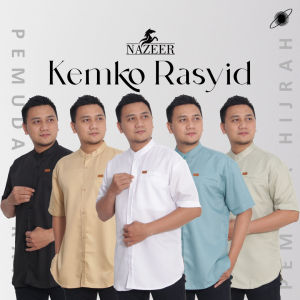 Kemeja Koko Rasyid Nazeer/Kurta Pria/Atasan Muslim Pria/Baju Koko Pria Dengan Banyak Pilihan Warna