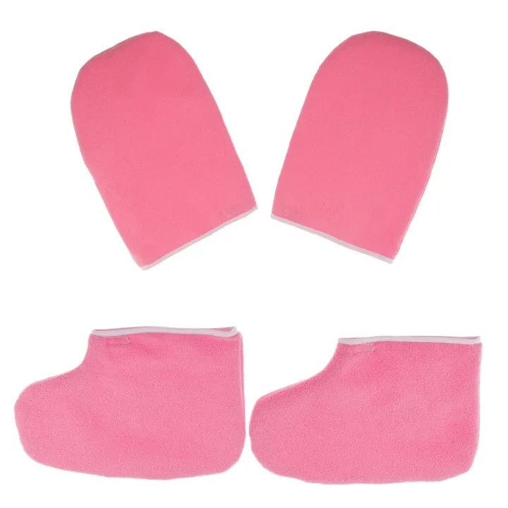 2%20Pairs%20Soft%20New%20Paraffin%20Wax%20Protection%20SPA%20Hand%20Foot%20Mitts%20Moisturizing%20Gloves%20Booties%20for%20Warmer%20-%20Image%203
