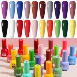 【One Bottle One Color】Nail Polish Gel New Black Caramel Light Therapy Nail Polish Gel Set Fashion Solid Gel Long Lasting 12ml