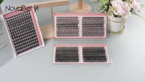 Lash Clusters Kit-800PCS DIY Eyelash Extension Kit with Bond & Seal 30D/40D C Curl Cluster Lashes 8–16mm Reusable Wispy Natural False Eyelashes with Tweezers
