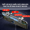 [ Combo ] Bộ phụ kiện chơi game mobile Pubg Free Fire nút bắn Đôi Cánh Thiên Thần 4 ngón và cặp găng tay chơi game chống mồ hôi  thao thác đơn giản, giảm thiểu thao tác thừa với 6 ngón, chống trơn chống trượt khi chơi thời gian dài. 