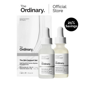 The Ordinary The Skin Support Set | Niacinamide + Hyaluronic Acid Bestselling Serums