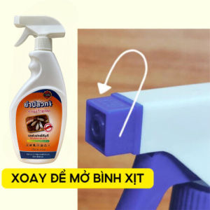 Chai Xịt Diệt Mối Mọt THÁI LAN GECKO 500ml Diệt Mối Cửa Gỗ Sàn Gỗ Tủ Quần Áo Tủ Bếp Tường Trần Nhà
