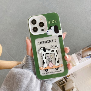 CrashStar กระเป๋าเก็บบัตรเคสที่มีช่องเสียบการ์ดโปร่งใสกันกระแทก3 In 1สำหรับ iPhone 15 14 Pro Max Plus 13 12 11 Pro Max XR X XS Max 8 7 Plus + SE 2020เคสโทรศัพท์ซิลิโคนใสคุกกี้น่ารักป้องกันการตกเคสโทรศัพท์