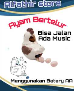 NEW!! MAINAN ANAK AYAM BERTELUR ELECTRIC ROTATE HEN CHICKEN ALFATHIR STORE
