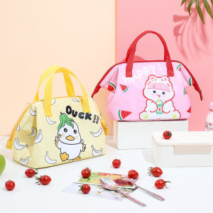 Insulation HOT-COLD Lunch Bag Canvas Bento Bags Waterproof Fresh Handbag Thickened Multifunction Large Capacity Cooler Bag