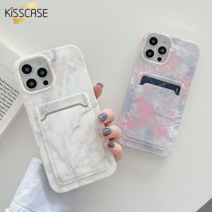 KISSCASE Marble With Card Holder Phone Case For iPhone 13 12 11 Pro Max X XR XS Max 7 8 Plus Soft TPU Back Cover Case For iPhone 13