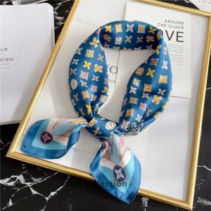 Khăn Lụa Vuông (Khăn Turban) Hoa 4 Cánh Cao Cấp Làm Aó Và Đồng Phục - Chất Liệu Chiffon - 70x70cm - Mã KL059