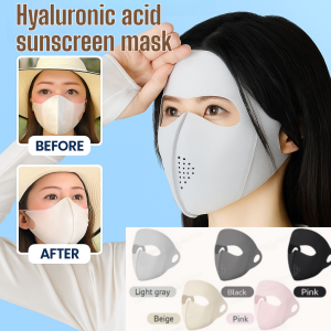 UPF50+ Full-Face Uv Face Mask Cooling Breathable Mesh Mask Ice Silk Cycling Face Cover