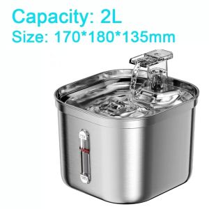 MGOB 2.2L Large Automatic Pet Water Fountain For Dog Cat Water Dispenser Wireless Operated Motion Sensor Pet Drinking Fountain Pet Cat Dog Water Feeder