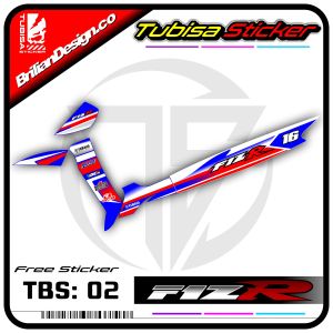 Sticker Striping List Variasi Yamaha Fiz R - Stiker Striping Motor Fiz R Motif Racing. TBS.02