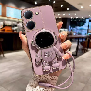 Phone Case For VIVO Y27 Y36 Y27S Y28 Y28S Y03 Y18 Y100 V29 V29e V27 5G Luxury Camera Soft Astronaut Case Shockproof Bumper Case Back Cover