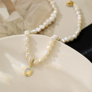 MIAOYA Fashion Jewelry Shop Baroque Pearl Necklace For Lady Cropped Collarbone Chain Exquisite Pendant For Students