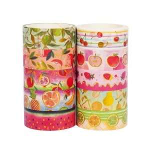 10Rolls Decorative Tape Aesthetic Tape 15mmX9.8ft Each Adhesive Tape for Craft Scrapbooking Photo Frame Journal