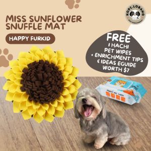 ✅[SG] MISS SUNFLOWER SNUFFLE MAT ★ Nosework Training ★ FREE Enrichment e-Guide Worth $7★ Pet Enrichment ★ SG Stock ★ Kopi Lobang