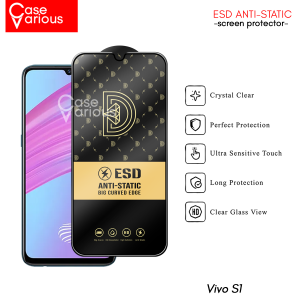 Paket 3in1 Tempered Glass Vivo S1 Anti Gores Layar Anti Static Free Tempered Camera + Skin