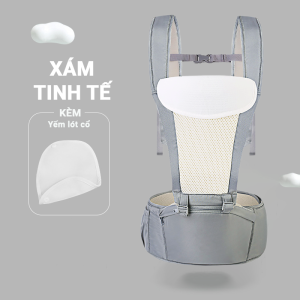 Địu em bé 0-2 tuổi chống gù đa năng BBShine Địu cho bé 6 tư thế vải lưới thoáng mát – SS013