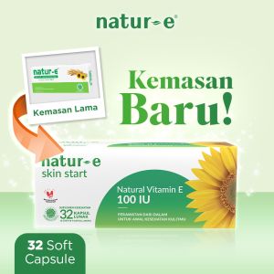 Natur-E Skin Start Soft Capsule Kesehatan Kulit 100 IU - Suplemen Vitamin E Alami 16/32s