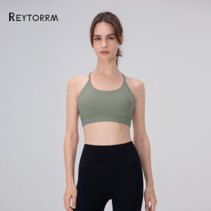 Reytorrm Sport Bra Push Up BH Pakaian Olahraga Kekuatan Tinggi Shockproof Fitness Vest Running Yoga Bra（WX017)