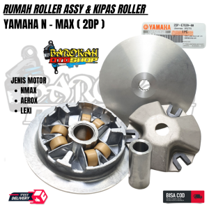 Rumah roller assy nmax + kipas lawan rumah roller nmax / aerox / lexi