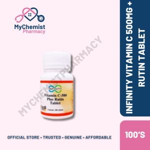 Infinity Vitamin C-500 Plus Rutin (100 tablets)[Halal Ascorbic Acid MAL20096049N]