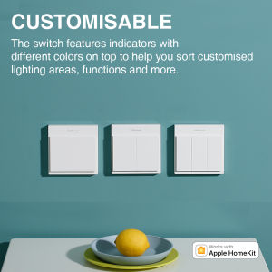 LifeSmart Gold BLEND Smart Switch App-Controlled Smart Home Light Switch Panel