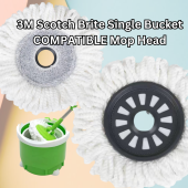 COMPATIBLE 3M Scotch Brite Single Bucket Spin Mop Head Refill Replacement Mophead