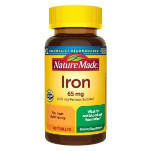 Viên Uống Bổ Sung Sắt Nature Made Iron 65mg – Hỗ Trợ Sức Khỏe Ngừa Thiếu Máu Bổ Máu 365 Viên - - Góp phần duy trì chức năng não bộ tăng cường trí nhớ và sự tập trung.  - Hỗ trợ phục hồi sức khỏe sau phẫu thuật mất máu hoặc sinh nở.  - Tăng sức bền thể